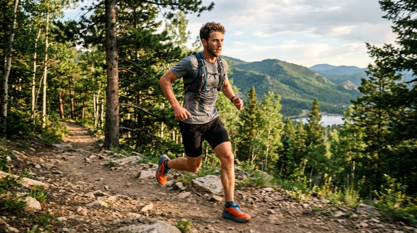 Aktív sportoló természetes környezetben